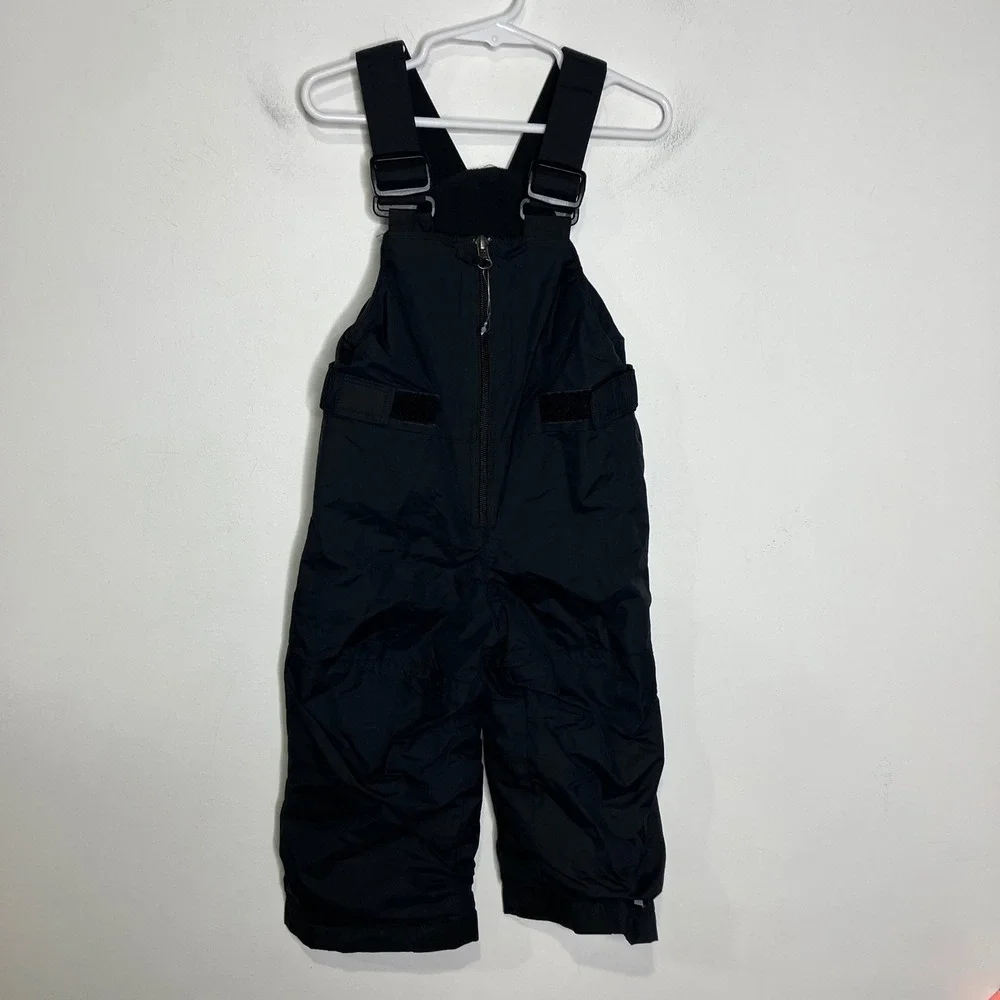 Columbia kids grow with me overall‎ snowpants black size 2T winter outdoor gear